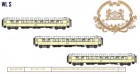49139 LS Models Set of 3 Passenger sleeping cars type S of CIWL-Egypt in 1928 livery